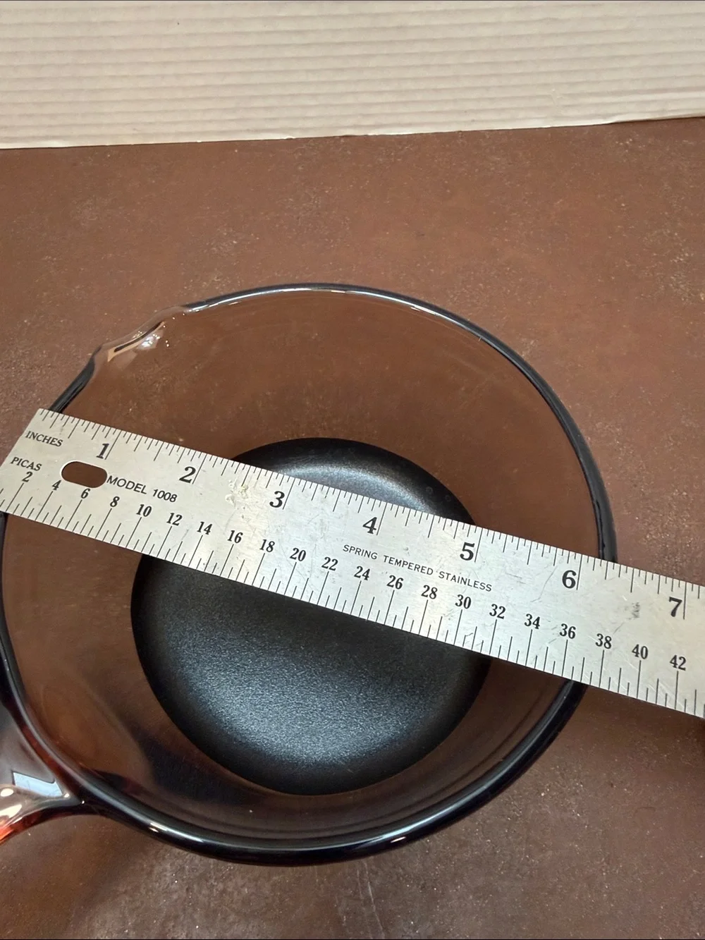 Corning Vision 1 liter / Covered Saucepan Corningware Amber Vision Sauce Pan